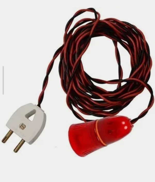 Hanging Bulb Holder with wire Plastic Light Socket Plastic Light Socket (Pack of 1)